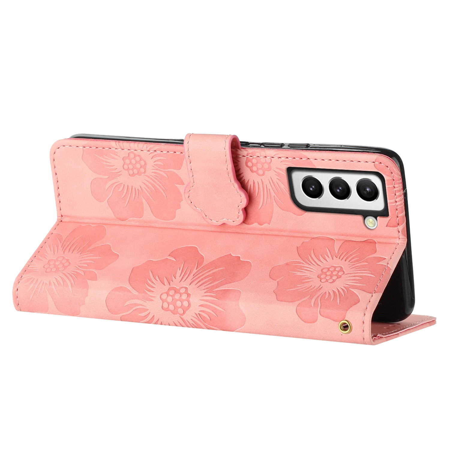 For Samsung Galaxy S22 5G Flowers Imprinted Leather Phone Case Stand Wallet Protective Cover For Samsung Galaxy S22 5G Flowers Imprinted Leather Phone Case Stand Wallet Protective Cover